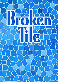 Broken Tile (Marine blue)
