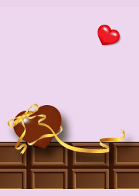 choc and heart2 on light purple