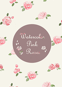Watercolor Pink Roses