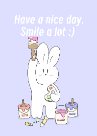 Rabbit & Art Hour: smile a lot :)