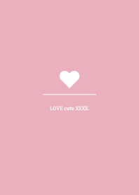 simple love heart Theme Happy pink 1