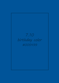 birthday color - July 10