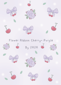 Flower Ribbon  Cherry- Purple By JAJA