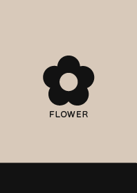 Flower//Black&Caffe Latte Beige 03