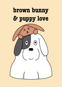 Brown Bunny & Puppy Love
