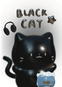 Black cat is lucky ( light mode )