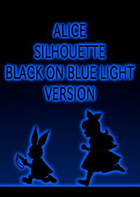 ALICE SILHOUETTE BLACK ON BLUE LIGHT