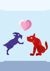 ekst Blue(羊)Love Red(犬)