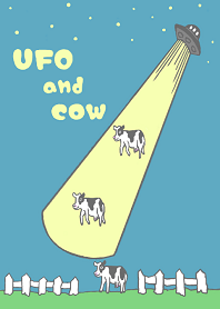 UFO and cow