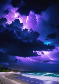 Dark night sky - Seaside CCb693