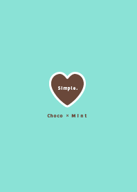 Theme sederhana/Chocolate & Mint biru
