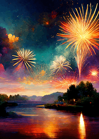 Beautiful Fireworks Theme#695