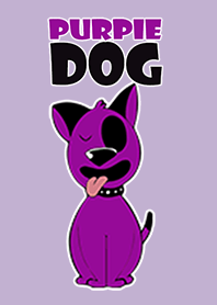 紫色の犬