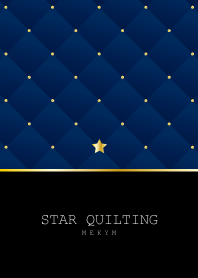 STAR QUILTING -NAVY-