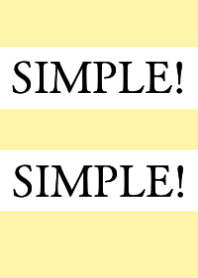 SIMPLE!SIMPLE!-LIGHT YELLOW