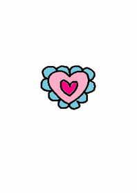 Happy flower heart
