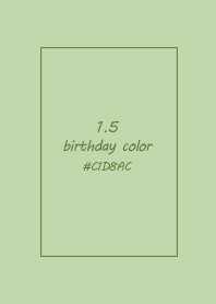 birthday color - January 5