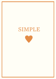 SIMPLE HEART=vintage orange=**(JP)