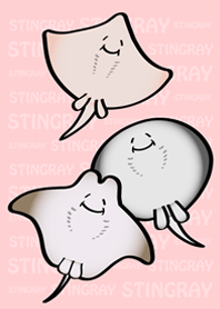 Happy stingray world(pink color)