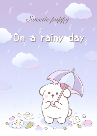 Sweetie puppy : on a rainy day!