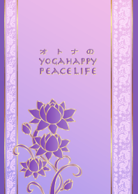 Yoga happy peace life of adults