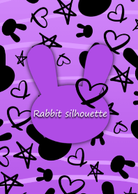 Rabbit silhouette -Cool style-