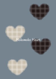 Mokomoko Heart -blue- Winter 2