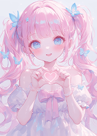 ⭐️粉色戀愛心動女孩❤️