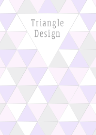 大人かわいい三角デザイン：パープル