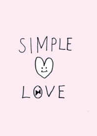 Simple Love - pink heart -