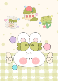 Little rabbit with big bow