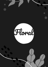 Simple Floral Black 4