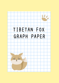 TIBETAN FOX GRAPH PAPER/LIGHT YELLOW