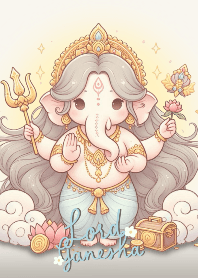 GANESHA : WEALTH & HAPPINESS (Blue)