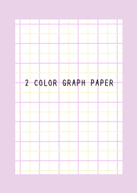 2 COLOR GRAPH PAPER/PINK&YEL/LIGHT PUR