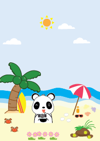 Cute sea panda theme