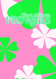 FLOWERS-Flower silhouette- Pink