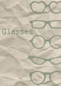 Simple glasses + green