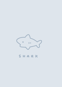 shark pattern/pale blue gray