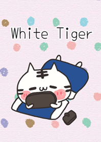 白いトラの着せかえ