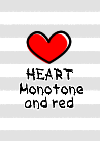 Heart of adult (monotone and red)