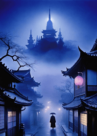 巷弄老街的夜   051655