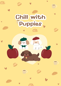 Chill with Puppies : ) - Yellow