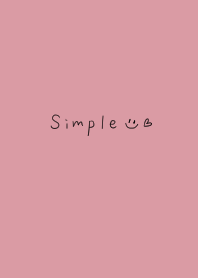 Dusty pink simple