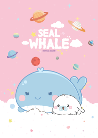 Whale Seal Candy Cotton Pink