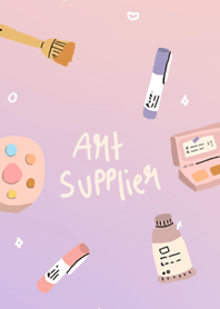 Art supplier with gradient pink & purple