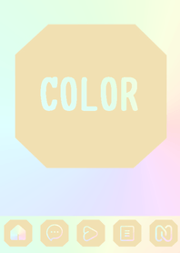 beige color rainbow  K25