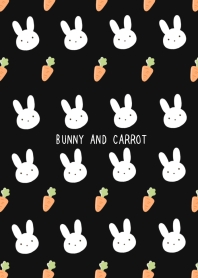 BUNNY AND CARROT Theme/BLACK