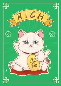The maneki-neko (fortune cat)  rich 84