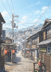 Snowbound Alleyway